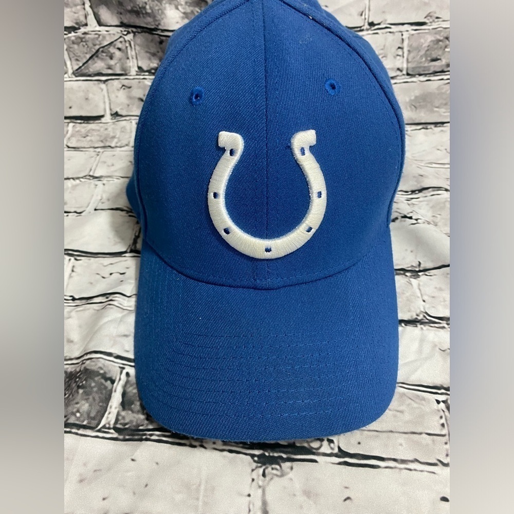 NFL Team AFC Indianapolis Colts Hat Adults Size L/XL Blue Fitted Baseball Cap